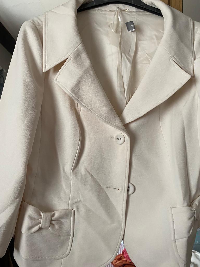 Ladies trouser suit | in Reddish 